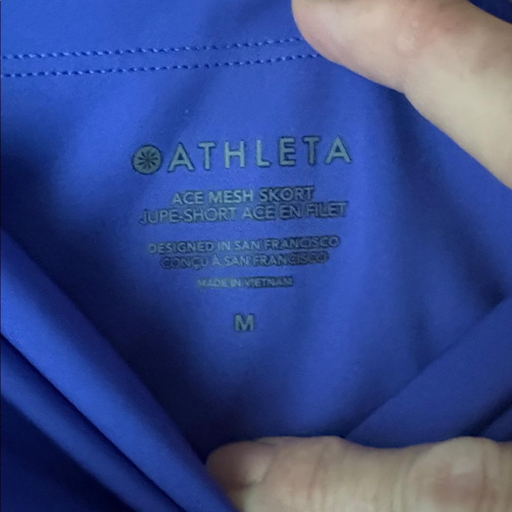 Athleta Mesh Top & Skirt Set (purple) top L skirt M - Picture 11 of 11